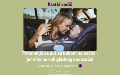 Kako se spakovati za putovanje sa bebom koja pije mleko iz bočice – preuzmi besplatan priručnik